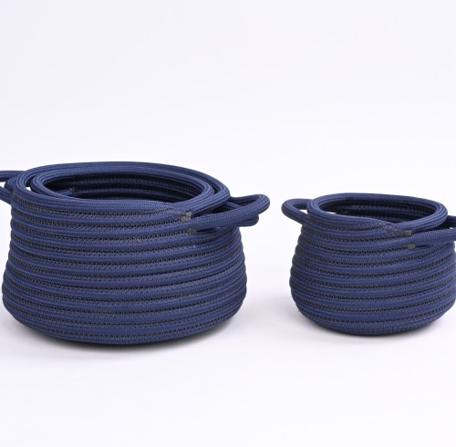 Wholesale Country Style Polyester Webbing Basket | Natural Texture | High Light Resistance | Storage Items | Supplier