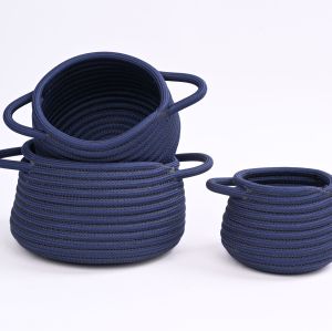 Wholesale Country Style Polyester Webbing Basket | Natural Texture | High Light Resistance | Storage Items | Supplier