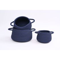 Wholesale Country Style Polyester Webbing Basket | Natural Texture | High Light Resistance | Storage Items | Supplier