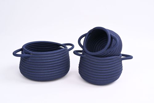 Wholesale Country Style Polyester Webbing Basket | Natural Texture | High Light Resistance | Storage Items | Supplier