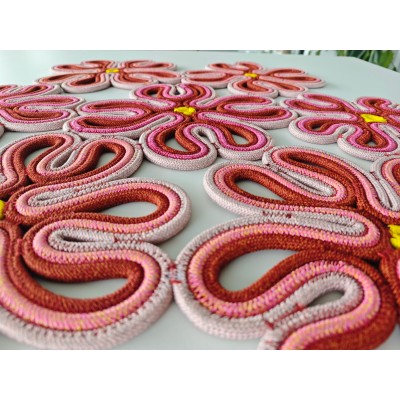 Wholesale Openwork Polyester Cord Rug | Custom Openwork Polyester Cord Rug | Quick-dry Waterproof | Anti-mold | Durable