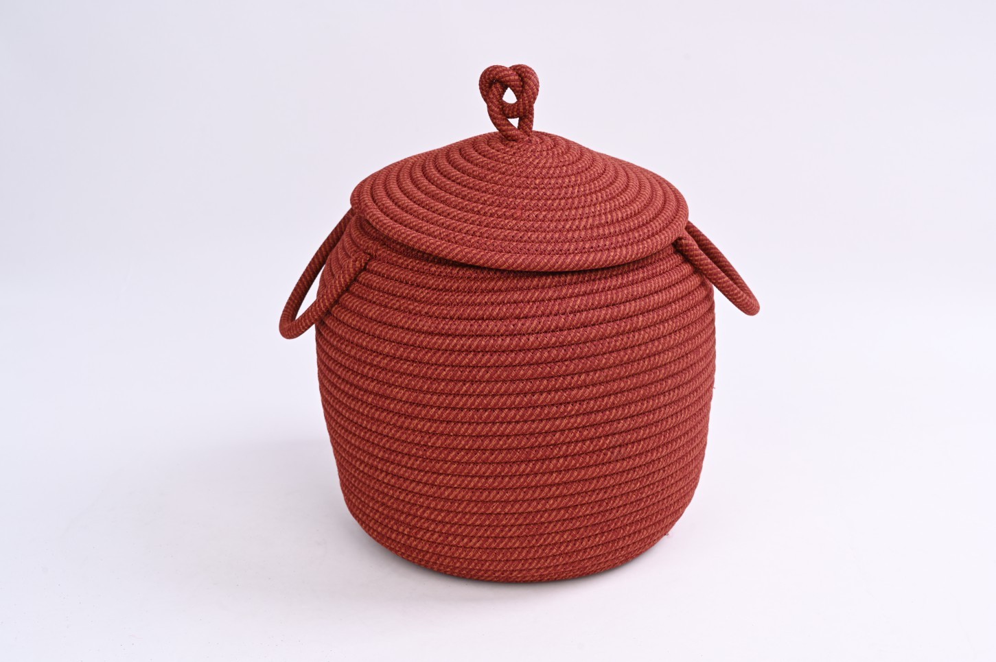 Rustic Charm Polyester Webbing Basket