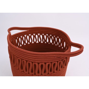 Woven Hollow Portable Storage Basket | Large Capacity Storage Basket | Polyester Material | Easy to Clean | Exporter