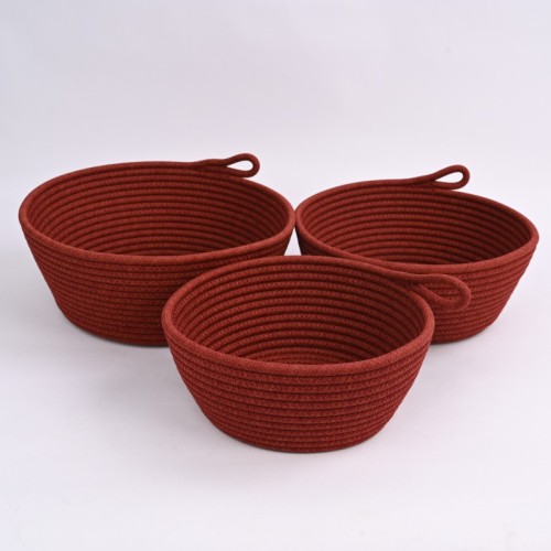 Woven Hollow Portable Storage Basket | Large Capacity Storage Basket | Polyester Material | Easy to Clean | Exporter