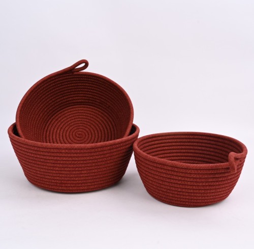 Woven Hollow Portable Storage Basket | Large Capacity Storage Basket | Polyester Material | Easy to Clean | Exporter