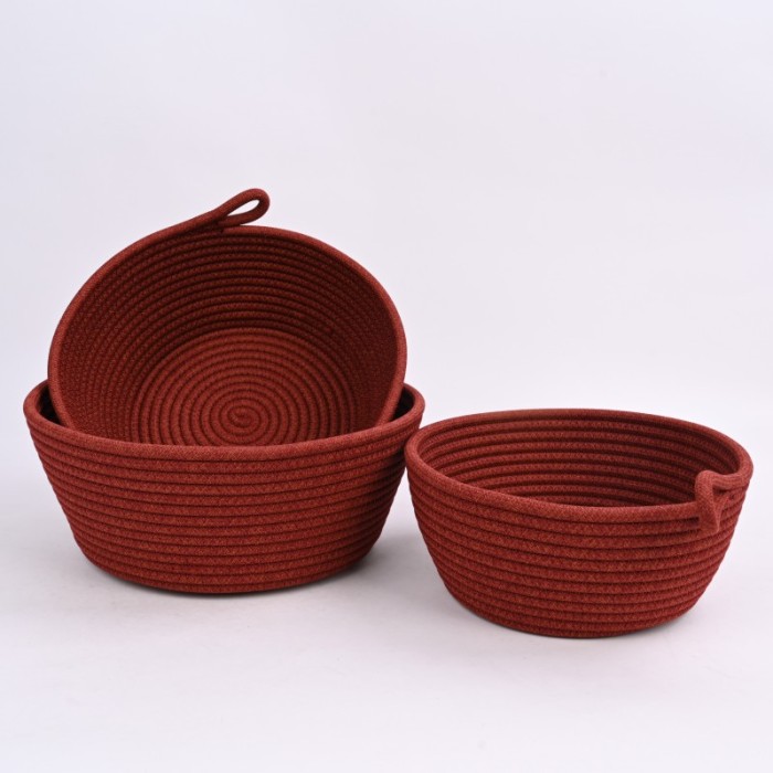 Woven Hollow Portable Storage Basket | Large Capacity Storage Basket | Polyester Material | Easy to Clean | Exporter