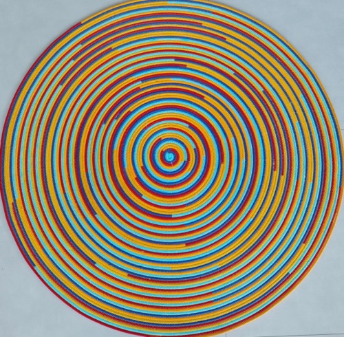 Customizable rainbow swirl rug | spiral shape | multiple colors | strong and durable | wholesale