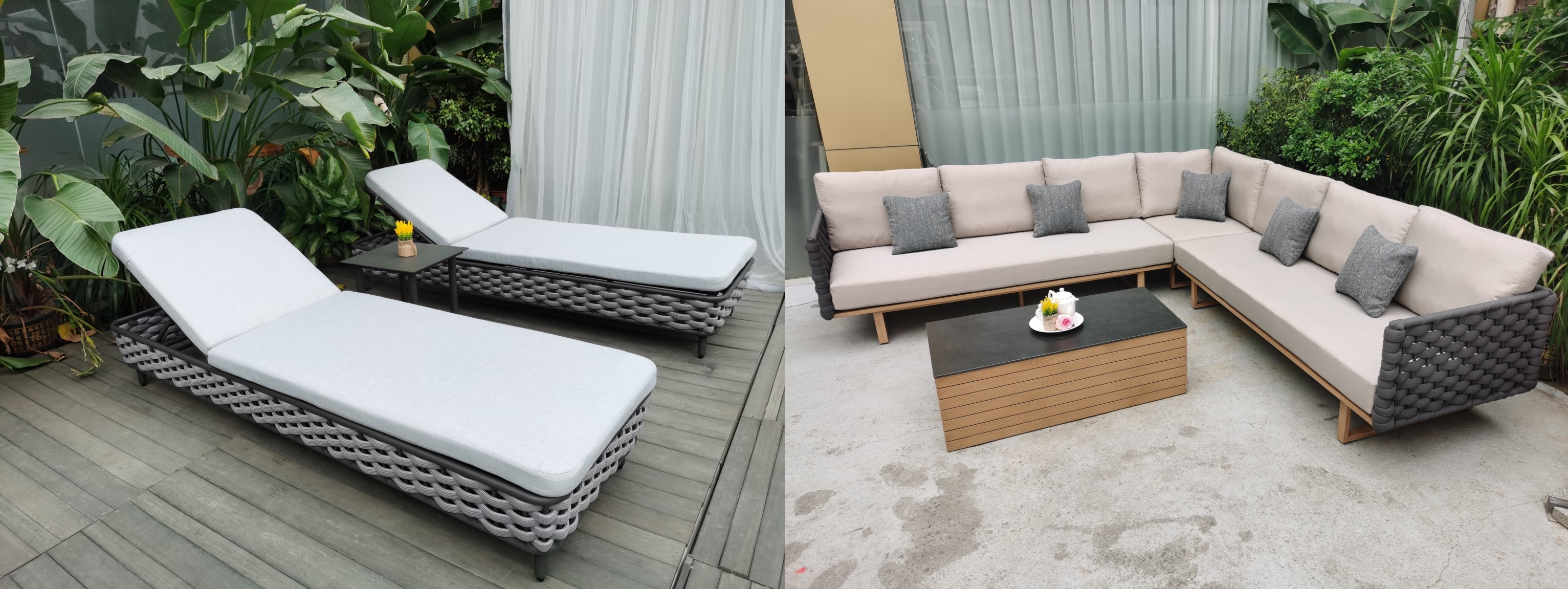 Waterproof and quick-drying, high color fastness outdoor sofa