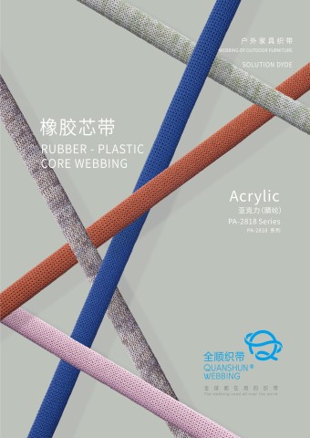 Rubber-Plastic Core Webbing PT-1809 Series