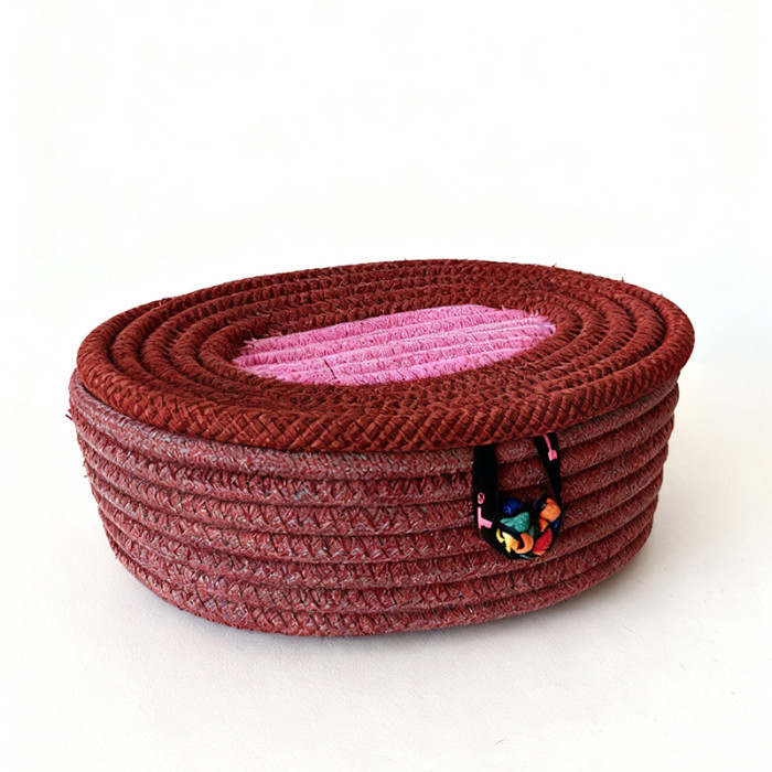 Wholesale Elegant Polyester Webbing Tissue Box | High-Quality Polyester Rope Weaving | Quick-Drying & Waterproof | Brand Cooperation Supported