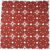 Coil Floral Rectangle Rope-Woven Carpet