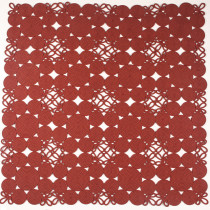 Coil Floral Rectangle Rope-Woven Carpet