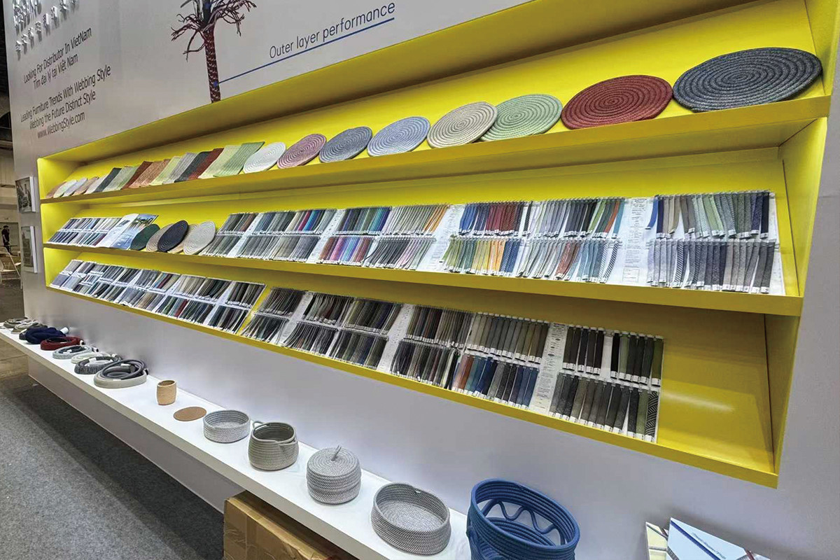 Quanshun Webbing Shines at Vietnam International Outdoor Furniture Expo, Diversified Rope-Woven Prod