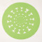 Fluorescent Swirl Round Rug