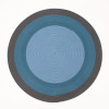 Gradient 3-Tone Round Outdoor Rug