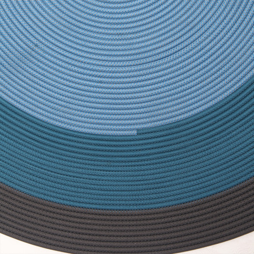 Gradient 3-Tone Round Outdoor Rug