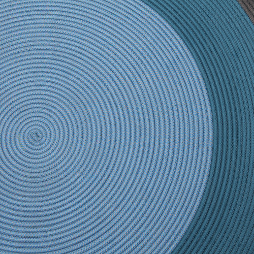 Gradient 3-Tone Round Outdoor Rug