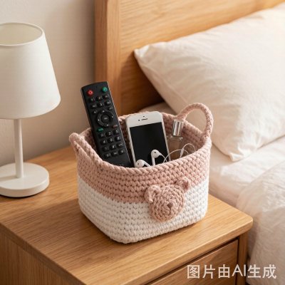 Cotton Rope Woven Storage Basket for Home Organization