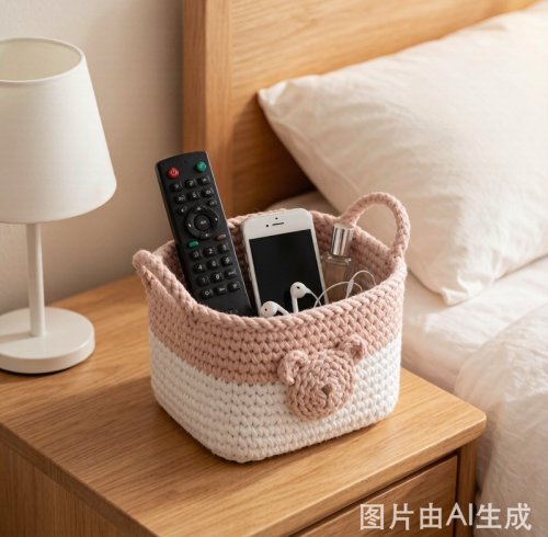 Cotton Rope Woven Storage Basket for Home Organization