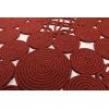 Round Rope-Woven Carpet (Red)