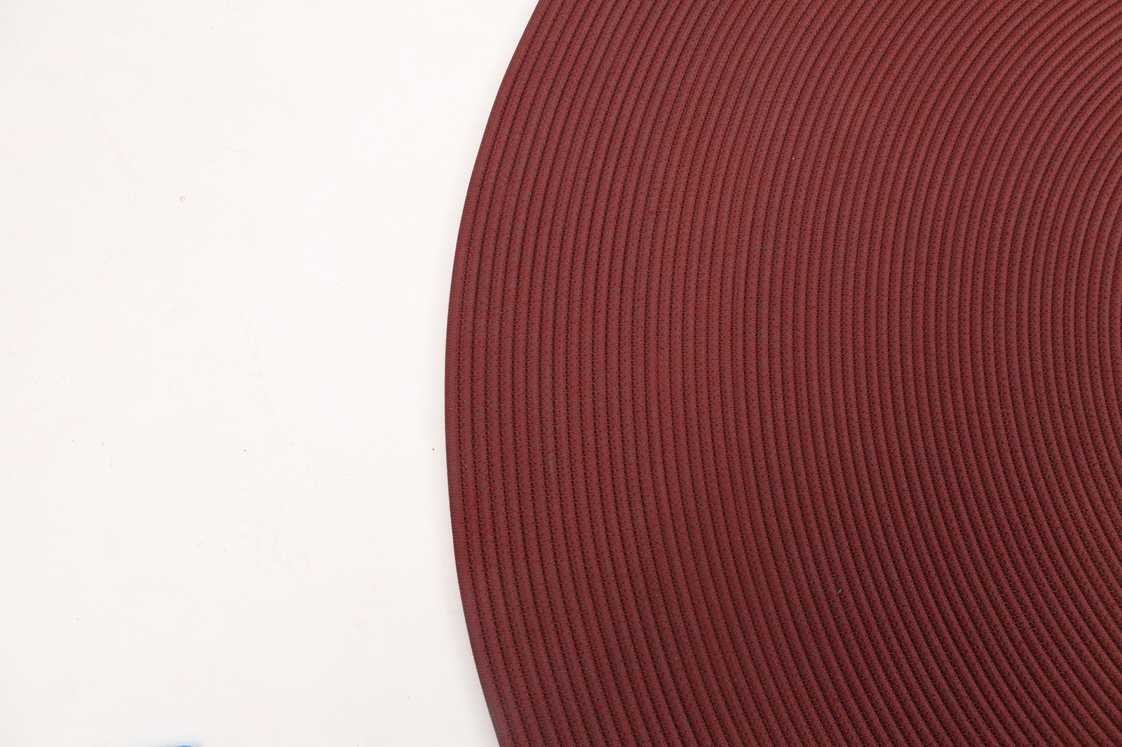 Rope carpet on white background