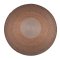 Hand-Braided Round Rope Rug in Warm Earth-Tone Concentric Pattern
