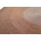 Hand-Braided Round Rope Rug in Warm Earth-Tone Concentric Pattern
