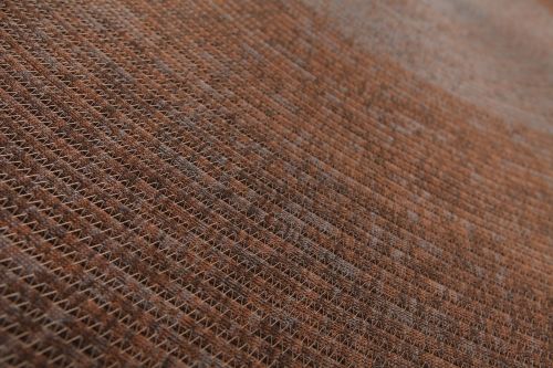 Hand-Braided Round Rope Rug in Warm Earth-Tone Concentric Pattern