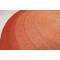 Hand-Braided Round Rope Rug in Vibrant Orange Melange Pattern
