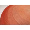 Hand-Braided Round Rope Rug in Vibrant Orange Melange Pattern