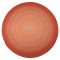 Hand-Braided Round Rope Rug in Vibrant Orange Melange Pattern