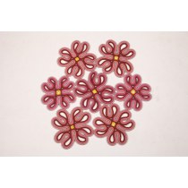 Floral Petal Rope-Woven Rug (7-Piece Round Assembly)