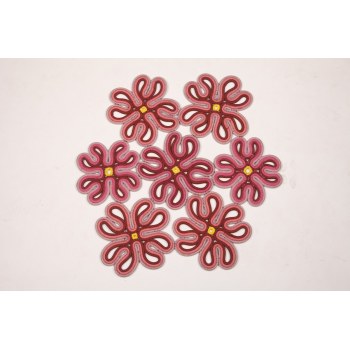 Floral Petal Rope-Woven Rug (7-Piece Round Assembly)