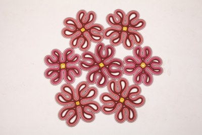 Floral Petal Rope-Woven Rug (7-Piece Round Assembly)