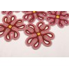 Floral Petal Rope-Woven Rug (7-Piece Round Assembly)