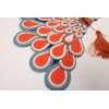 Hand-Woven Peacock Fan Placemat with Tassel | Bohemian Table Art