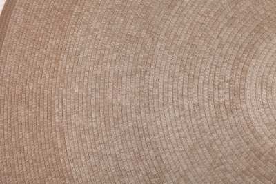 Round Hand-Woven Rope Rug — Concentric Braided Design | Natural Beige