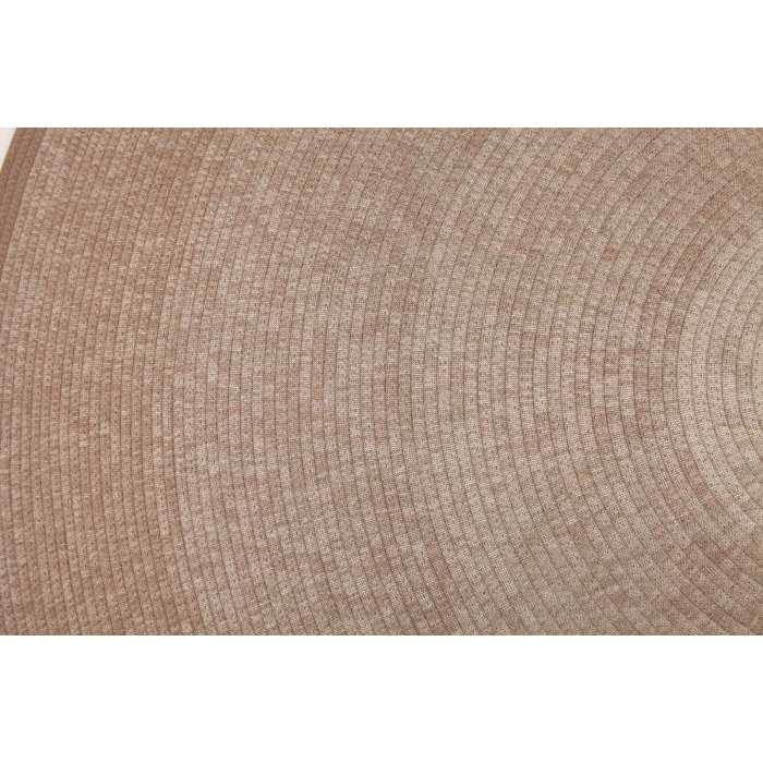 Round Hand-Woven Rope Rug — Concentric Braided Design | Natural Beige