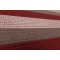 Flat-Woven Striped Area Rug | Burgundy Brown Cream Reversible Carpet