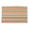 Hand-Woven Striped Rug - 4-Color Cream Blush Sage Mustard Rectangle Webbing Carpet