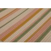 Hand-Woven Striped Rug - 4-Color Cream Blush Sage Mustard Rectangle Webbing Carpet