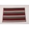 Rectangle Rope-Woven Carpet — Burgundy / Taupe / Cream Striped Outdoor Rug