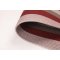 Rectangle Rope-Woven Carpet — Burgundy / Taupe / Cream Striped Outdoor Rug