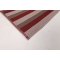 Rectangle Rope-Woven Carpet — Burgundy / Taupe / Cream Striped Outdoor Rug