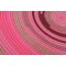 Hand-Woven Round Spiral Rug - Rose Pink Coco Brown Burgundy Camel Webbing Carpet