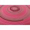 Hand-Woven Round Spiral Rug - Rose Pink Coco Brown Burgundy Camel Webbing Carpet