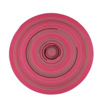 Hand-Woven Round Spiral Rug - Rose Pink Coco Brown Burgundy Camel Webbing Carpet