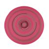 Hand-Woven Round Spiral Rug - Rose Pink Coco Brown Burgundy Camel Webbing Carpet