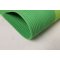 Green-Blue Striped Polyester Rope-Woven Outdoor Carpet