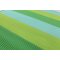 Green-Blue Striped Polyester Rope-Woven Outdoor Carpet